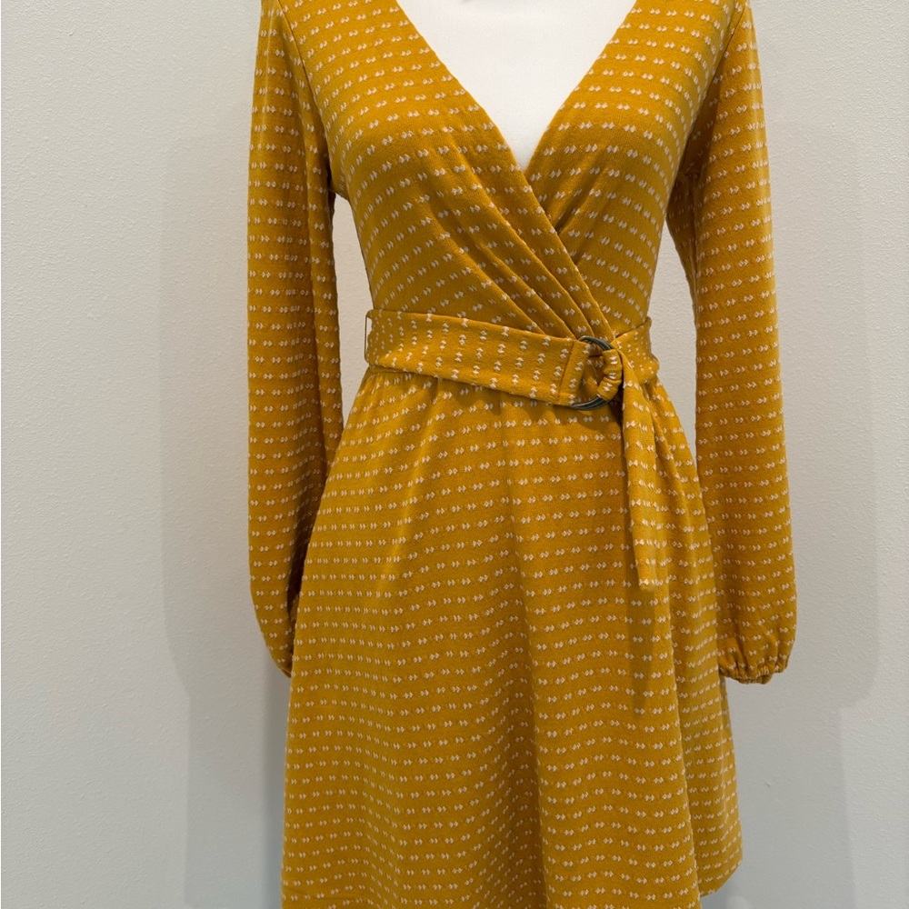 Mustard Wrap Dress